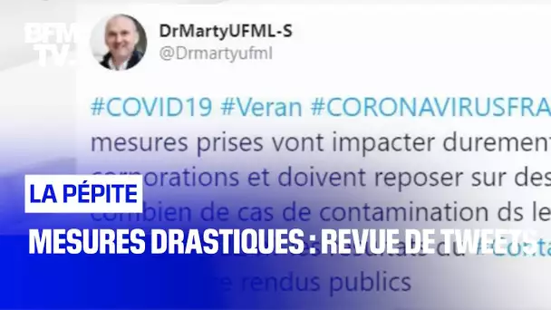 Mesures drastiques : revue de tweets