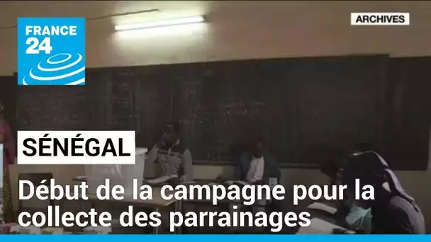 Présidentielle au Sénégal : début de la campagne pour la collecte des parrainages • FRANCE 24