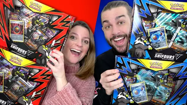 ON OUVRE LES NOUVEAUX COFFRETS POKEMON STYLES DE COMBAT SHIFOURS EN DUEL ! OUVERTURE CARTES POKEMON