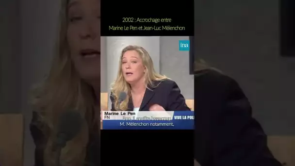Marine Le Pen VS Jean-Luc Mélenchon #INA #shorts
