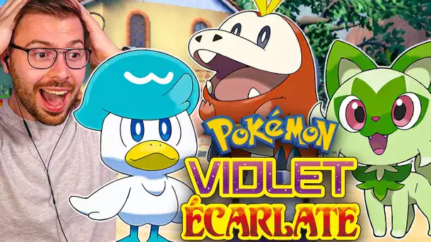 RÉACTION ANNONCE POKEMON VIOLET & ÉCARLATE - Poussacha, Coiffeton et Chochodile !