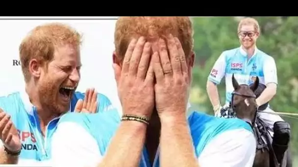 Harry dans son élément ! Joking Duke repéré la tête dans les mains après avoir remporté la victoire