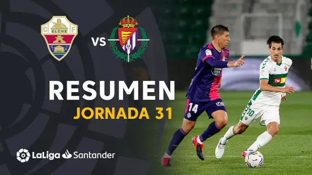 Resumen de Elche CF vs Real Valladolid (1-1)