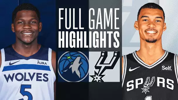 TIMBERWOLVES at SPURS | FULL GAME HIGHLIGHTS | January 27, 2024