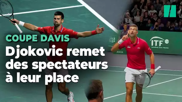 Djokovic n'a pas toléré que des spectateurs lui manquent de respect à la Coupe Davis