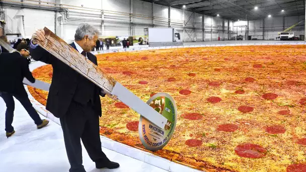 PIZZA La Plus GRANDE au Monde...