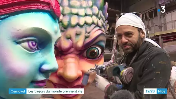 Carnaval de Nice : les chars se dévoilent