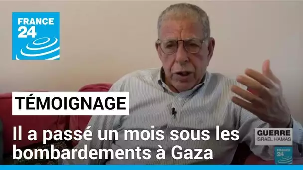 Rentré en France après avoir passé un mois sous les bombardements à Gaza, il témoigne