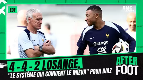 Équipe de France : "4-4-2 losange, le système qui convient le mieux" estime Diaz