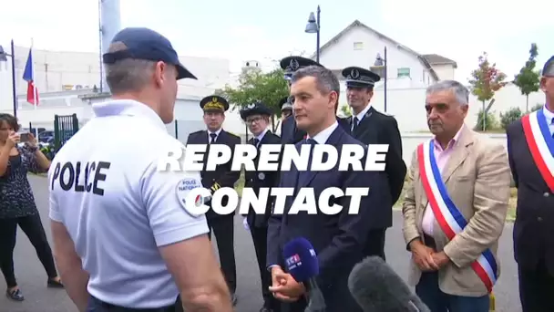 Gérald Darmanin rend hommage au couple de policiers tué à Magnanville