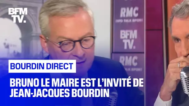 Bruno Le Maire face à Jean-Jacques Bourdin en direct