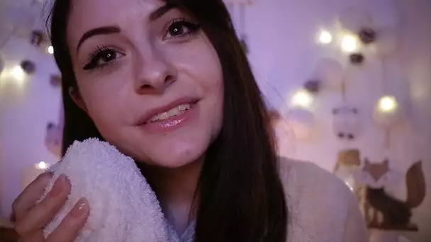 ASMR FRANCAIS ⚪️ Le SPA triggers : Soin du visage, massage et triggers !