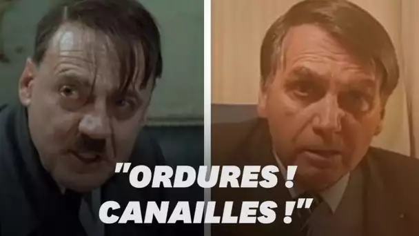 La colère de Bolsonaro contre TV Globo rappelle à beaucoup le film "La Chute"