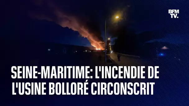 L'incendie de l'usine Bolloré Logistics près de Rouen désormais circonscrit