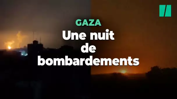 Une nuit de bombardements sans précédent à Gaza, coupée du monde