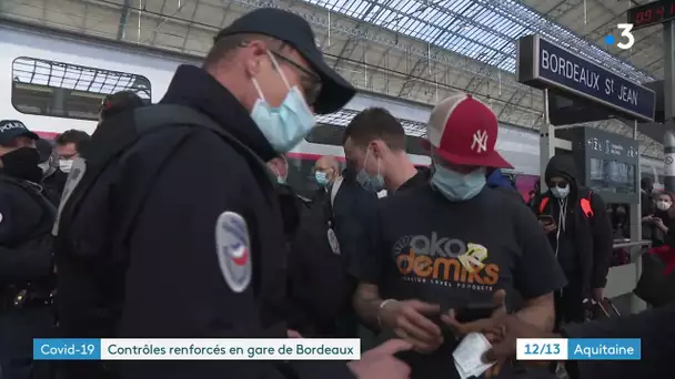 Bordeaux : contrôles renforcés ce week-end des voyageurs en provenance de départements confinés