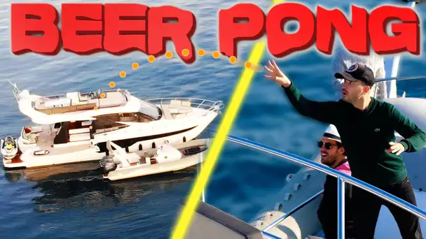 Beer Pong en pleine mer sur un Yacht !
