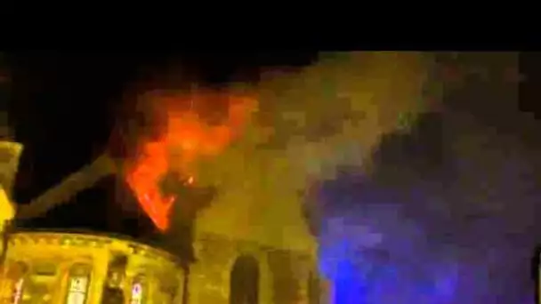 Incendie de l&#039;église de Saint-Martin-le-Beau
