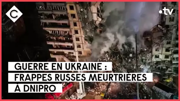 Ukraine : carnage sur un immeuble résidentiel - Nicolas Tenzer - C à Vous - 16/01/2023
