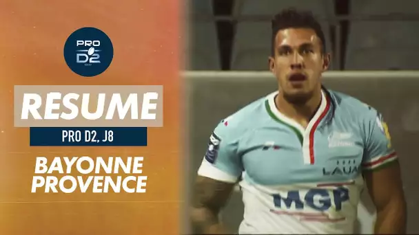 Le résumé de Bayonne / Provence Rugby