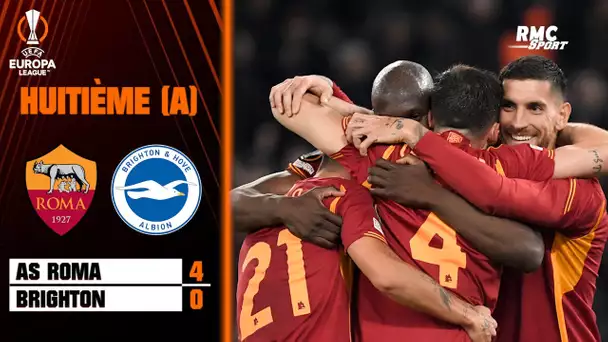 Résumé : Roma 4-0 Brighton -  Ligue Europa (8e de finale aller)