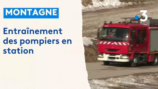 Préparation des sapeurs-pompiers pour la saison d'hiver à la Foux d'Allos