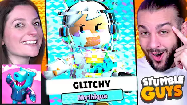 ON DÉBLOQUE LE MEILLEUR SKIN GRATUIT MYTHIQUE GLITCHY SUR STUMBLE GUYS !