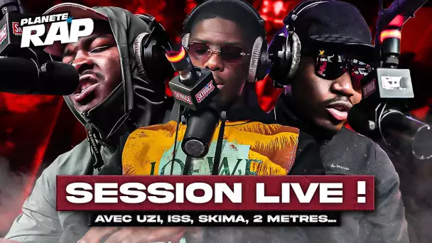 SESSION FREESTYLE avec Uzi, ISS, Skima, 2 mètres, 5svng, XXXX... #PlanèteRap