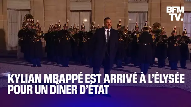 Kylian Mbappé est arrivé à l’Élysée pour un dîner d’État avec Emmanuel Macron et l’émir du Qatar