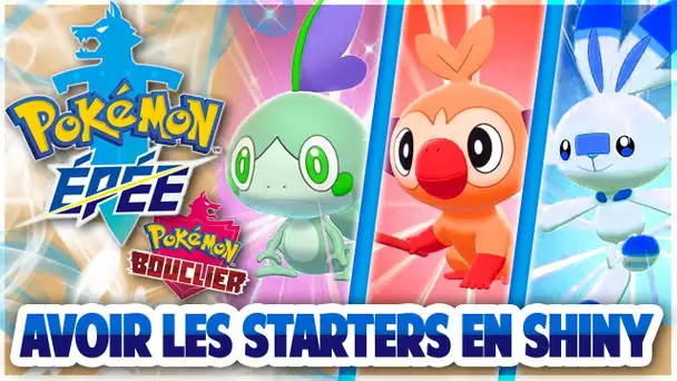 Pokmon Epée Bouclier : Avoir les 3 Starters en SHINY !