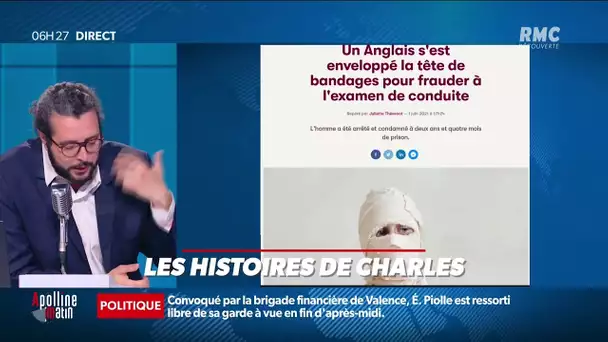 Il se présente avec le visage bandé au code de la route pour passer le permis à la place de ses amis