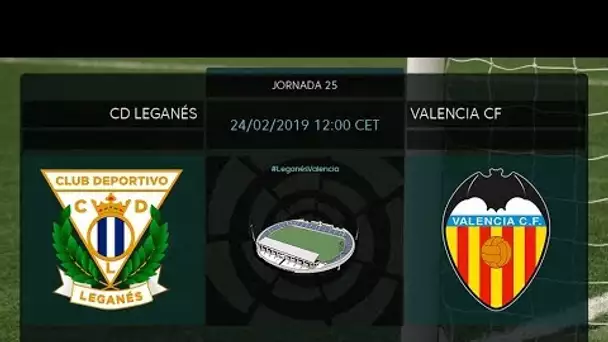 Calentamiento CD Leganés vs Valencia FC