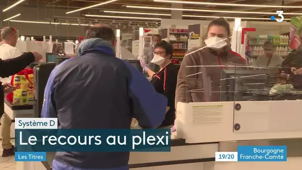 Coronavirus Covid-19 : du plexiglas pour protéger les caissières