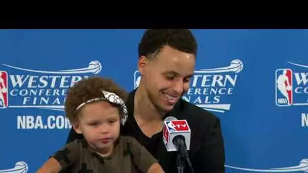 Steph Curry's Daughter Riley Steals the Show ❤