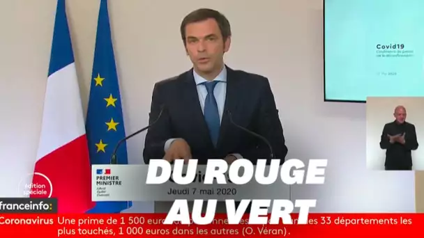 Plan de déconfinement: Comment un territoire passe du rouge au vert: les explications de Véran