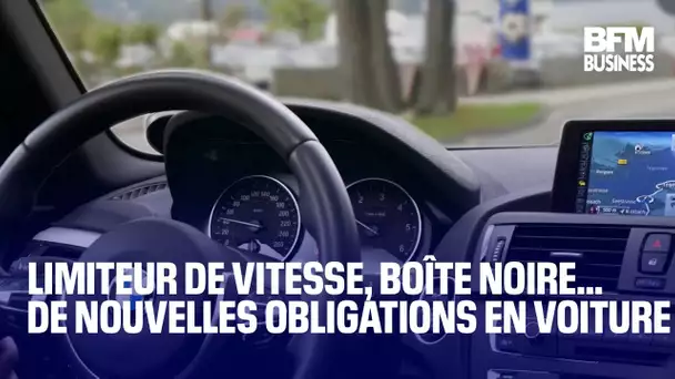 Limiteur de vitesse, boîte noire… De nouvelles obligations en voiture