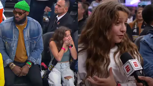 When this young fan went viral after sitting next to LeBron James! | #BestOfNBA
