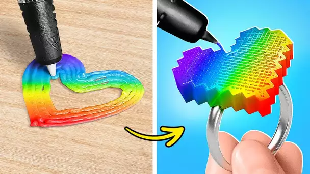 EXPLORER LA RÉSINE ÉPOXY & LE STYLO 3D 😍 Créations et bijoux DIY incroyables 💍