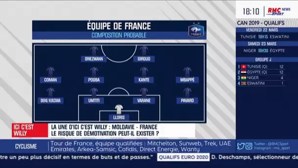 Moldavie-France : la composition probable des Bleus