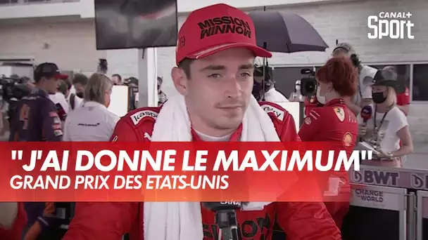 Leclerc : "j'ai essayé de donner le maximum à chaque tour"
