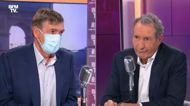 Éric Caumes face à Jean-Jacques Bourdin en direct