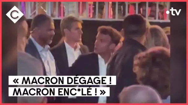 Macron insulté dans son fief du Touquet - Le 5/5 - C à vous - 29/08/2022