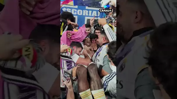 Vinicius en héros au milieu des supporters du Real 🤩 #shorts