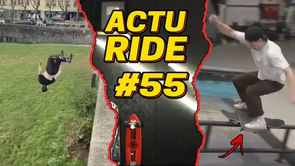 ACTU RIDE #55 : Ils se font surprendre par une avalanche, Du surf en Suisse, parkour, skate et BMX !