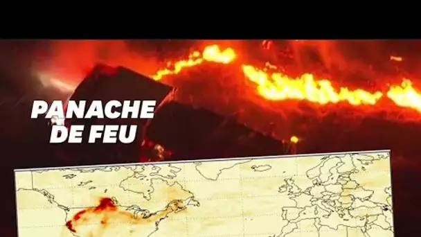 Incendies aux États-Unis: le panache de fumée jusqu'en Europe