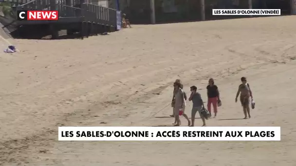 Les Sables-d'Olonne : accès restreint aux plages pour lutter contre la propagation du Covid-19