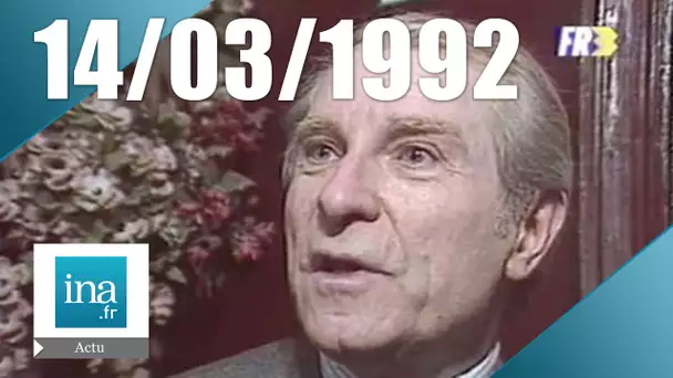 19/20 FR3 du 14 mars 1992 - Jean Poiret est mort | Archive INA