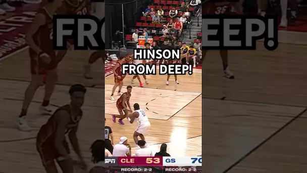 Hinson with the step-back triple!