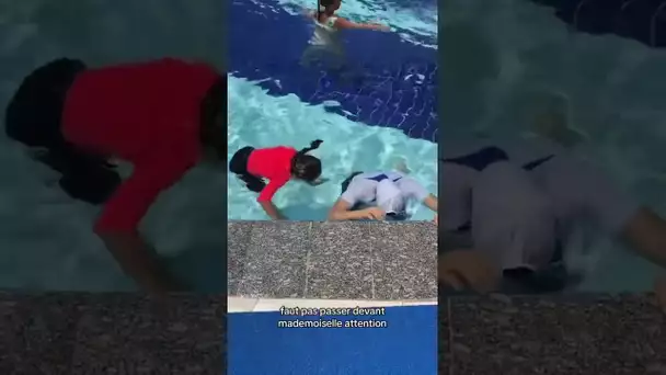 Cap ou pas cap extrême dans la piscine