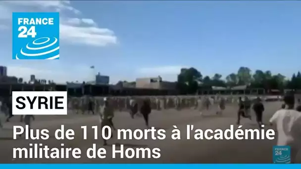 Syrie : l'académie militaire de Homs visée par une attaque de drones • FRANCE 24